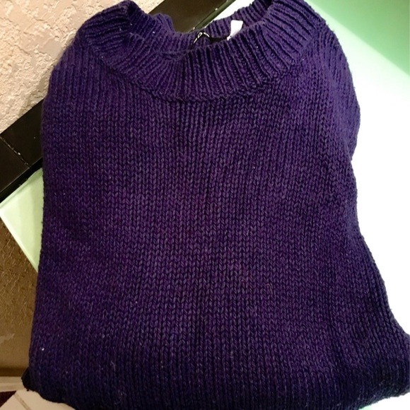 BDG Womens sweaters, oversized, pullover sweater Cowl Neck Sweater Navy Blue - Picture 2 of 4